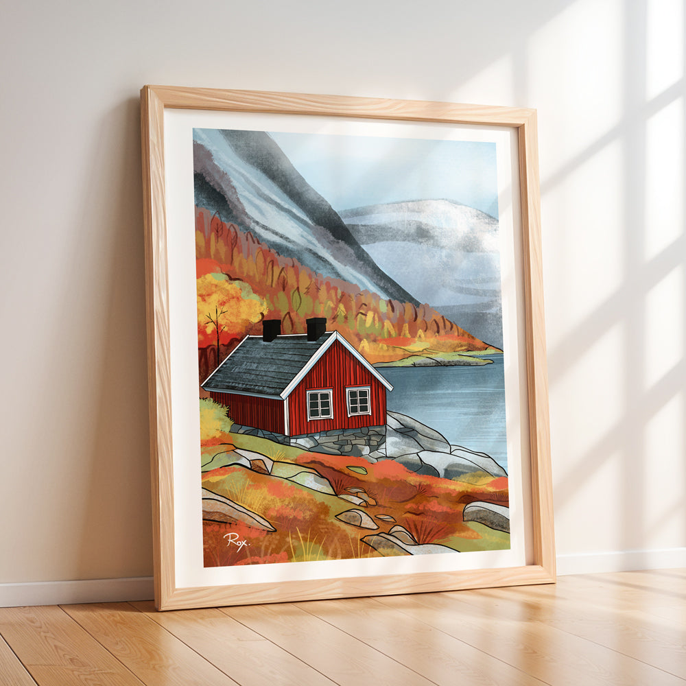 Cabane rêve d'automne