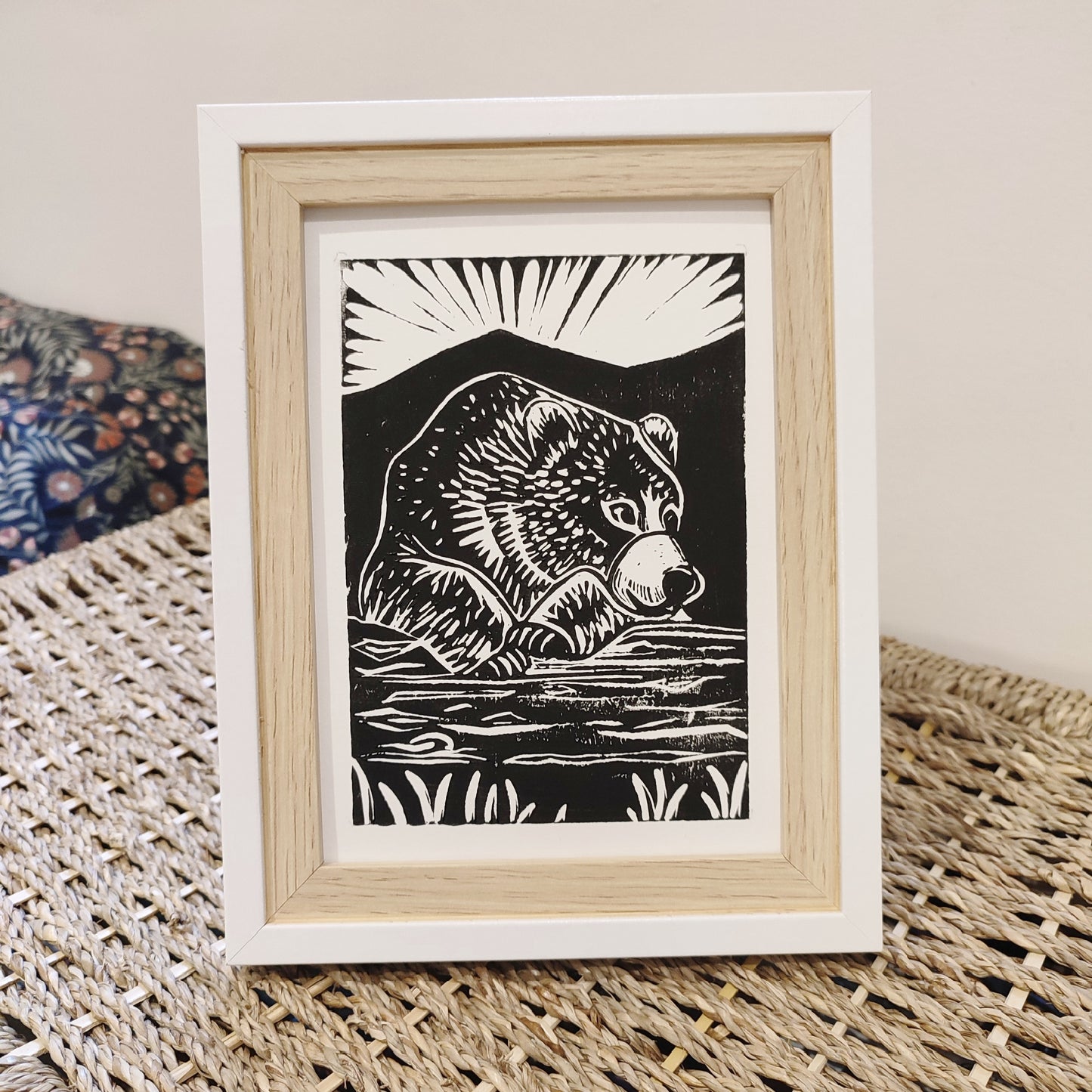 Linogravure "Grizzly"
