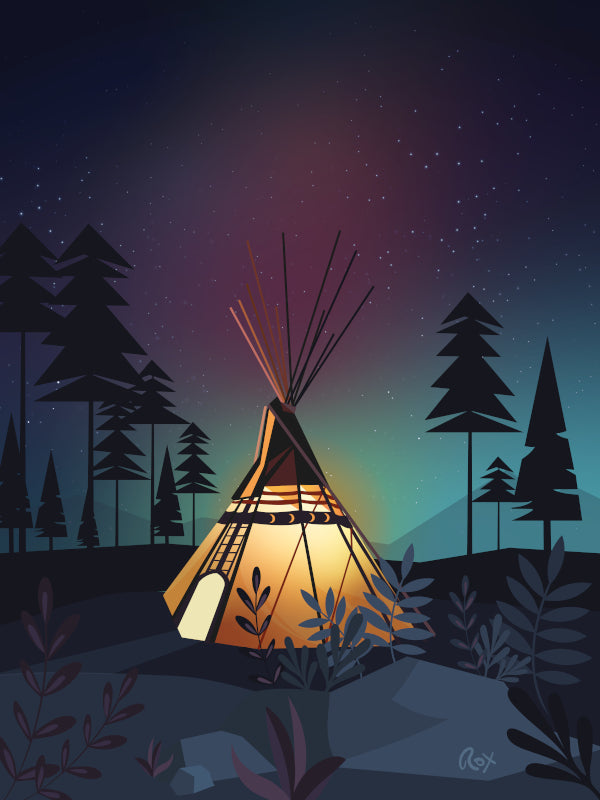 Nuit en tipi